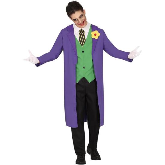 Disfraz Joker para adulto – Gabardina, Chaleco, Corbata y Camisa