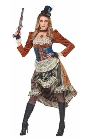 Disfraz Lady Steampunk Retro. adulta