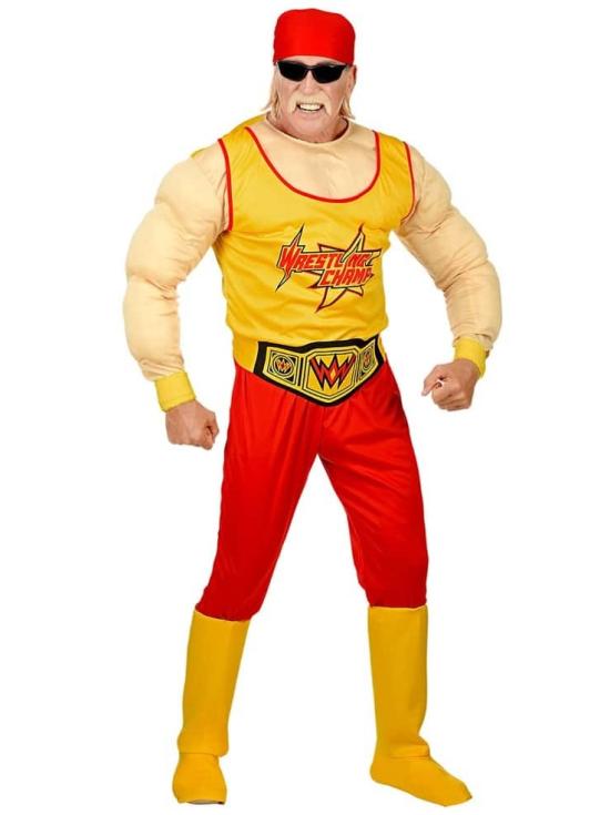 Disfraz Luchador Wrestling Hulk Hogan talla adulto
