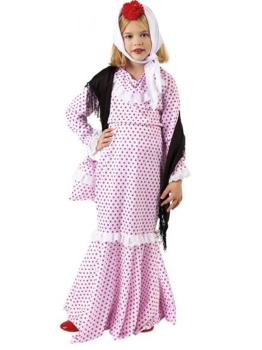 Disfraz Madrileña Lujo talla niña