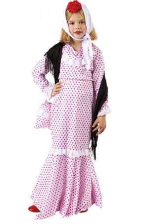 Disfraz Madrileña Lujo talla niña