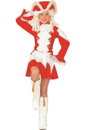 Disfraz Majorette Roja para niña.