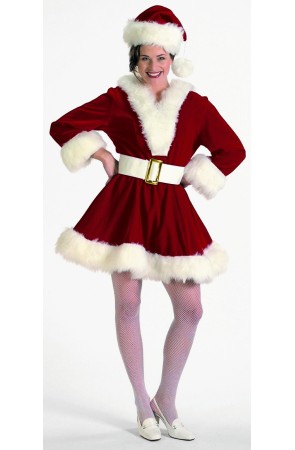 Disfraz adulta Mama Noel Profesional Lujo talla M