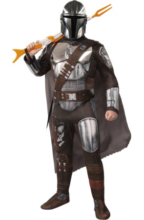 Disfraz Mandalorian Silver Deluxe adulto