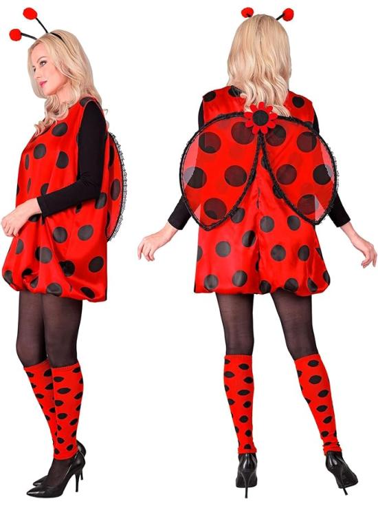 Disfraz mariquita, disfraz de animal para carnaval, fiestas tematicas adulta