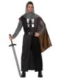 Disfraz Medieval Caballero Cristiano Gris para Adulto
