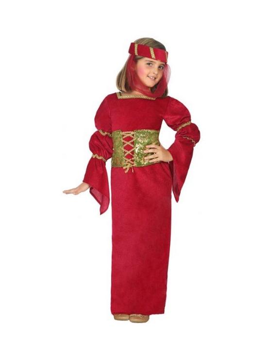 Disfraz Medieval Lady Ginebra Corte para Niña