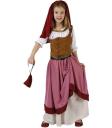 Disfraz Mesonera o Lavadera Medieval para niña