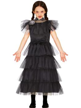 Disfraz Miércoles Addams Vestido Fiesta niña