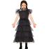 Disfraz Miércoles Addams Vestido Fiesta niña
