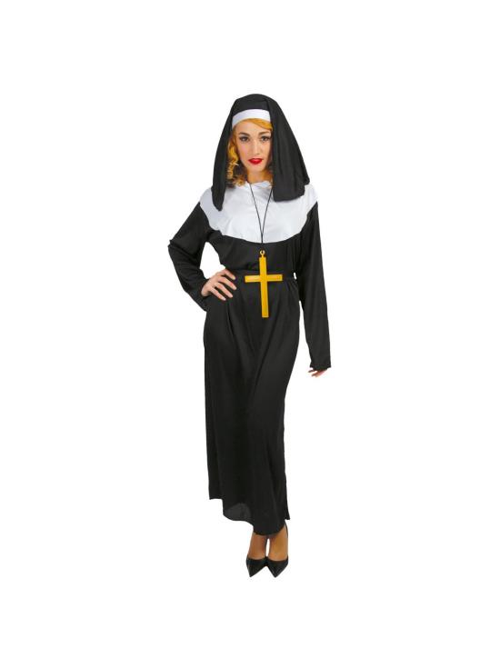 Disfraz de Monja para Mujer – Disfraz Religioso Adulto Carnaval
