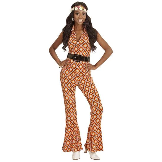 Disfraz Mono Mujer Groovy años 70 Rhombus adulta Disfraz Mono Mujer Groovy años 70 Rhombus adulta