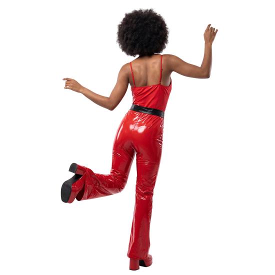 Disfraz Mono Mujer Groovy años 70 Wallpaper adulta