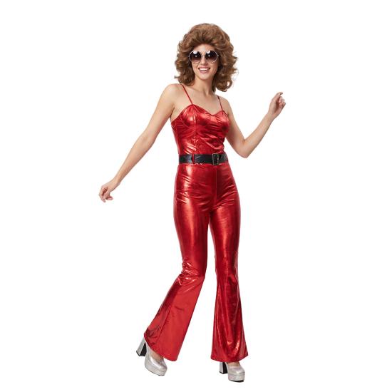 Disfraz Mono Mujer Groovy años 70 Wallpaper adulta