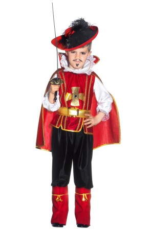 Disfraz Mosquetero Rojo de niño