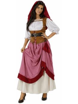 Disfraz  Moza Criada Medieval para Mujer