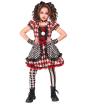 Disfraz “Muñeca Arlequín” para niña – vestido con lazo, gargantilla y guantes