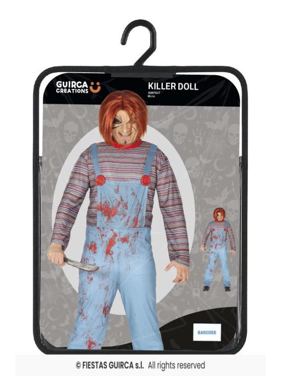 Disfraz Muñeco Diabólico Chucky talla adulto