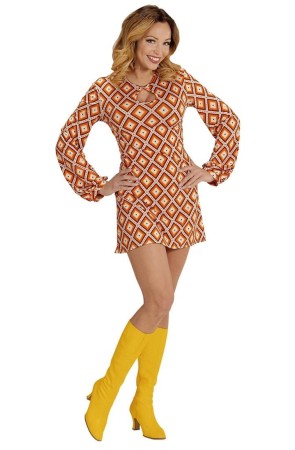 Disfraz Mujer Groovy años 70 adulta