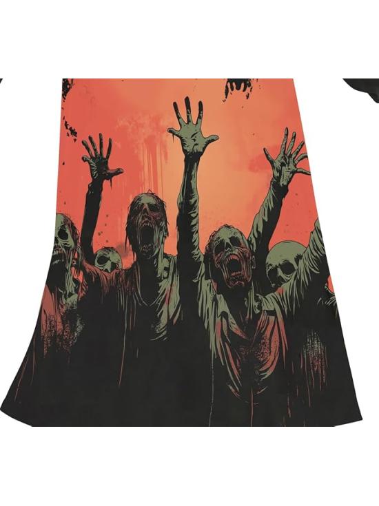 Disfraz Mystic Zombie Infantil con Capucha – Muerto Viviente