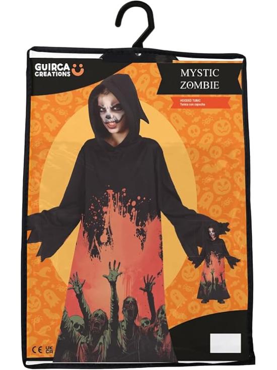 Disfraz Mystic Zombie Infantil con Capucha – Muerto Viviente