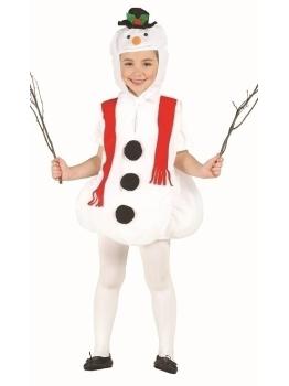 Disfraz Navideño Muñeco de Nieve talla infantil