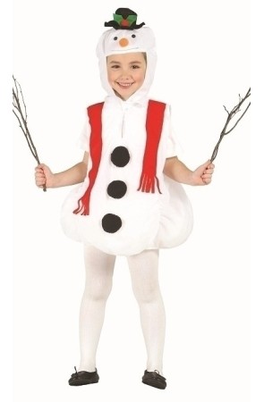 Disfraz Navideño Muñeco de Nieve talla infantil
