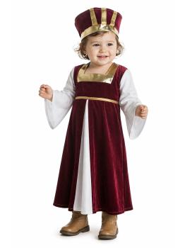 Disfraz Niña Medieval Bebé – Vestido y Tocado | DisfracesTuyYo