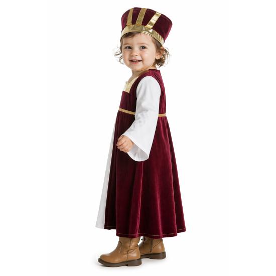 Disfraz Niña Medieval Bebé – Vestido y Tocado | DisfracesTuyYo