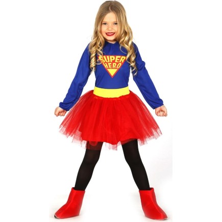 Disfraz niña Super Girl.
