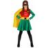 Disfraz de Niña Super Robina con Capa y Cubrebotas | Superheroína Infantil