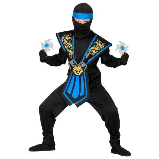 Disfraz Ninja Azul para niño con Set de Armamento