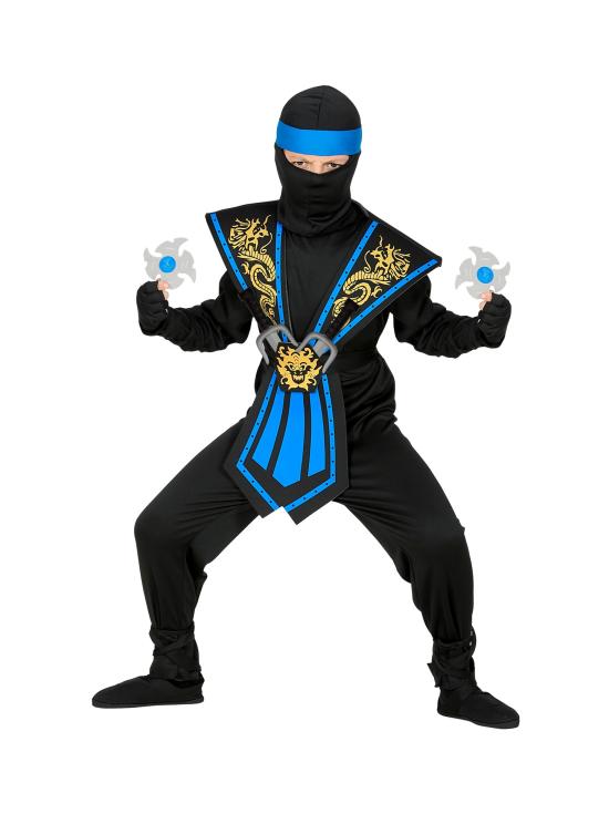 Disfraz Ninja Azul para niño con Set de Armamento