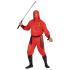 Disfraz Ninja Master Rojo para adulto