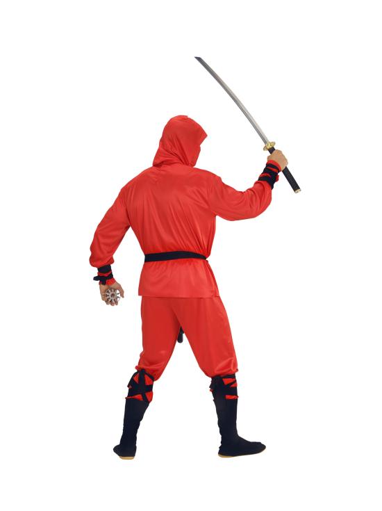 Disfraz Ninja Master Rojo para adulto