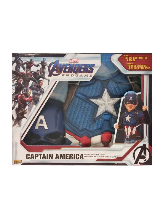 Disfraz Niño Capitán América Endgame Pecho y Máscara Rubies