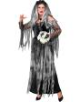 Disfraz “Novia Muerta” para mujer – vestido largo con velo