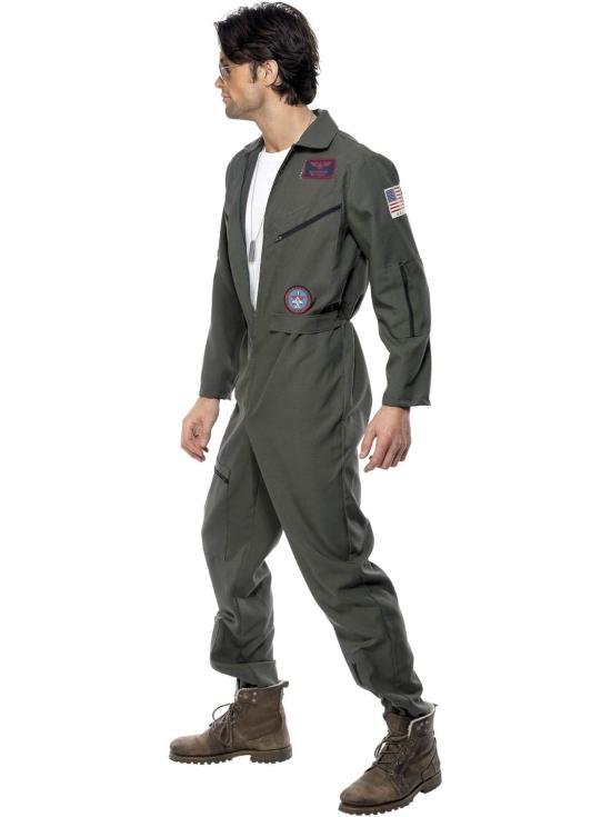 Disfraz Oficial Top Gun Verde para Hombre