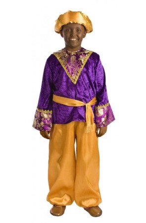 Disfraz Paje Baltasar Dorado Talla Infantil