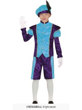 Disfraz Paje Navideño Azul infantil