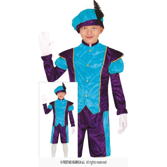 Disfraz Paje Navideño Azul infantil Disfraz Paje Navideño Azul infantil