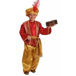 Disfraz Paje Reyes Magos Rojo en talla infantil
