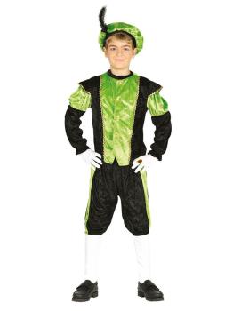 Disfraz Paje Reyes Magos Verde talla infantil