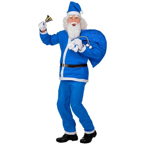 Disfraz Papá Noel Azul Super Económico Talla Única Disfraz Papá Noel Azul Super Económico Talla Única