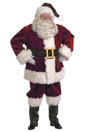 Disfraz adulto Papá Noel Profesional talla M