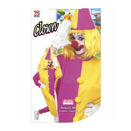 Disfraz adulta Payasa Bicolor talla M