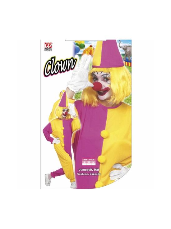 Disfraz adulta Payasa Bicolor talla M