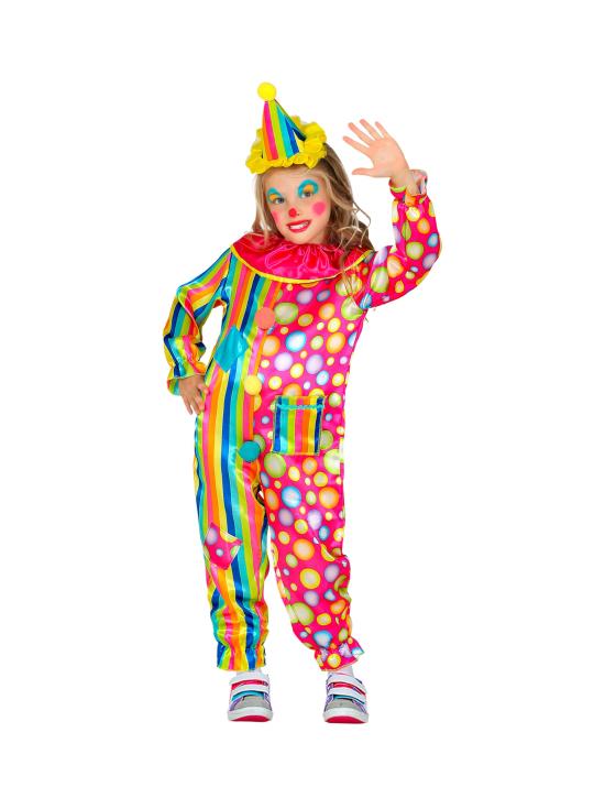Disfraz Payasa Colores Infantil