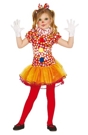 Disfraz Payasita Circo niña.