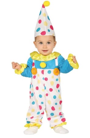 Disfraz Payaso Colorido talla Bebé